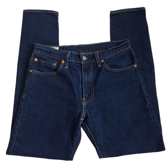 Levi’s 512 Premium Dark Wash Blue Denim Jeans Size 31 - Picture 3 of 17